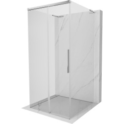 MEXEN/S - Rox-3S L sprchový kout 3 stěnný , posuvný 90 x 90, transparent, chrom (8C2L-090-090-01-00-3S)