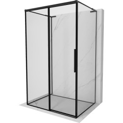 MEXEN/S - Rox-3S L sprchový kout 3 stěnný , posuvný levá 105 x 80, černá okraj, černá (8C2L-105-080-70-70-3S-L)