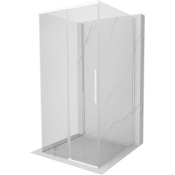 MEXEN/S - Rox-3S sprchový kout 3 stěnný , posuvný 100 x 100, transparent, bílá (8C2-100-100-20-00-3S)