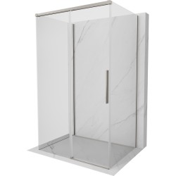 MEXEN/S - Rox-3S sprchový kout 3 stěnný , posuvný 105 x 85, transparent, nikl kartáčovaný (8C2-105-085-97-00-3S)