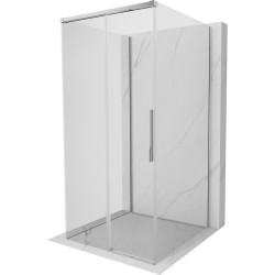 MEXEN/S - Rox-3S sprchový kout 3 stěnný , posuvný 110 x 110, transparent, chrom (8C2-110-110-01-00-3S)