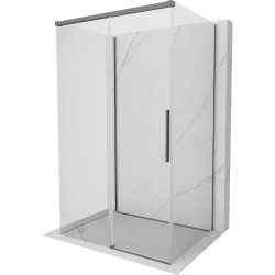 MEXEN/S - Rox-3S sprchový kout 3 stěnný , posuvný 115 x 80, transparent, grafit metal (8C2-115-080-95-00-3S)