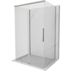 MEXEN/S - Rox-3S sprchový kout 3 stěnný , posuvný 115 x 95, transparent, nikl kartáčovaný (8C2-115-095-97-00-3S)