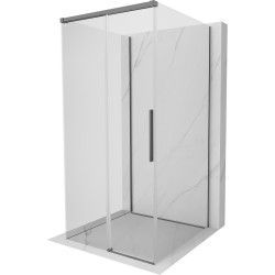 MEXEN/S - Rox-3S sprchový kout 3 stěnný , posuvný 90 x 90, transparent, grafit metal (8C2-090-090-95-00-3S)