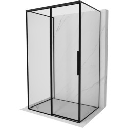 MEXEN/S - Rox-3S sprchový kout 3 stěnný , posuvný levá 95 x 80, černá okraj, černá (8C2-095-080-70-70-3S-L)