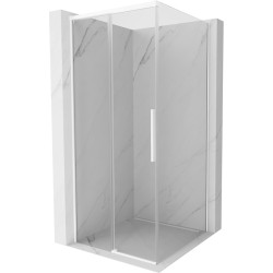 MEXEN/S - Rox sprchový kout posuvný 90 x 90, transparent, bílá (8C2-090-090-20-00)