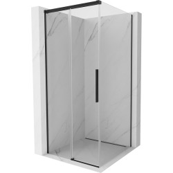MEXEN/S - Rox sprchový kout posuvný 90 x 90, transparent, černá (8C2-090-090-70-00)
