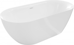 MEXEN/S - Roxy volně stojící vana 170 x 80, bílá, sifon a přepad bílá (51201708000-20)