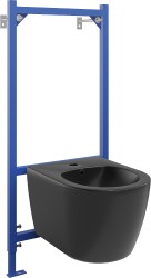 MEXEN/S - Sada pro skrytou instalaci bidetu Felix B s bidetem Carmen,  černá mat (69935884985)