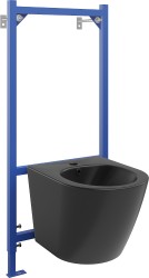 MEXEN/S - Sada pro skrytou instalaci bidetu Felix B s bidetem Lena,  černá mat (69935224885)