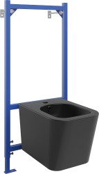 MEXEN/S - Sada pro skrytou instalaci bidetu Felix B s bidetem Teo,  černá mat (69935855185)