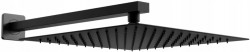 MEXEN/S - Slim čtvercová sprchová hlavice - déšť 25 x 25 cm + sprchové rameno, černá (79125112-70)