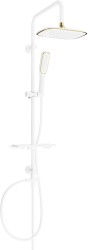 MEXEN/S - Sprchový sloup T49 bílá / zlatá (798494993-25)