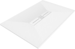 MEXEN/S - Toro obdélníková sprchová vanička SMC 140 x 80, bílá, mřížka bílá (43108014-W)