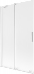 MEXEN/S - Velar dvoukřídlá posuvná vanová zástěna 110 x 150, dekor, bílá (896-110-000-31-20)