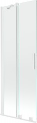 MEXEN/S - Velar Dvoukřídlá posuvná vanová zástěna 75 x 150, transparent, bílá (896-075-000-01-20)