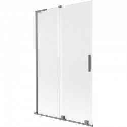 MEXEN/S - Velar L dvoukřídlá posuvná vanová zástěna 110 x 150, dekor, grafit metal (896-110-003-31-95)