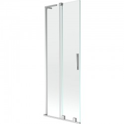 MEXEN/S - Velar L dvoukřídlá posuvná vanová zástěna 70 x 150, transparent, chrom (896-070-003-01-01)