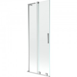 MEXEN/S - Velar L dvoukřídlá posuvná vanová zástěna 75 x 150, transparent, chrom (896-075-003-01-01)