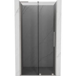 MEXEN/S - Velar L posuvné sprchové dveře 110, grafit, nikl kartáčovaný (871-110-003-41-97)