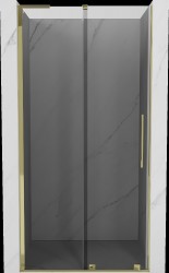 MEXEN/S - Velar L posuvné sprchové dveře 110, grafit, zlatá (871-110-003-41-50)