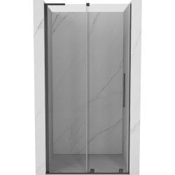 MEXEN/S - Velar L posuvné sprchové dveře 110, transparent, grafit kartáčovaná (871-110-003-01-66)