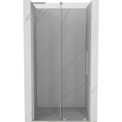 MEXEN/S - Velar L posuvné sprchové dveře 110, transparent, nikl kartáčovaný (871-110-003-01-97)