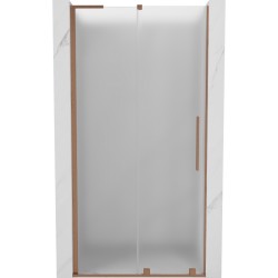 MEXEN/S - Velar L posuvné sprchové dveře 90, dekor, měď kartáčovaná (871-090-003-31-65)