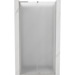 MEXEN/S - Velar L posuvné sprchové dveře 90, dekor, nikl kartáčovaný (871-090-003-31-97)