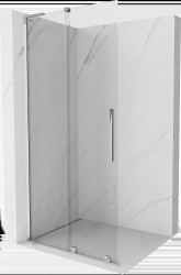 MEXEN/S - Velar L Sprchová zástěna posuvná Walk-in 120 x 200, transparent 8 mm, chrom (871-120-003-03-01)