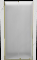 MEXEN/S - Velar posuvné sprchové dveře 100, dekor, zlatá (871-100-000-31-50)
