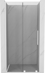 MEXEN/S - Velar posuvné sprchové dveře 100, transparent, bílá (871-100-000-01-20)