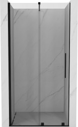MEXEN/S - Velar posuvné sprchové dveře 100, transparent, černá (871-100-000-01-70)