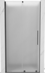 MEXEN/S - Velar posuvné sprchové dveře 120, dekor, grafit kartáčovaná (871-120-000-31-66)