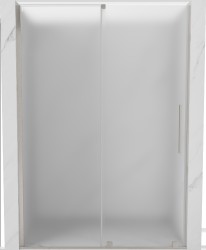 MEXEN/S - Velar posuvné sprchové dveře 140, dekor, nikl kartáčovaný (871-140-000-31-97)