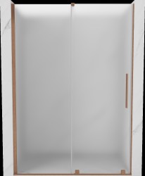 MEXEN/S - Velar posuvné sprchové dveře 160, dekor, měď kartáčovaná (871-160-000-31-65)