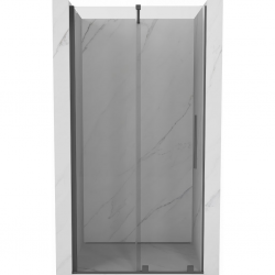 MEXEN/S - Velar posuvné sprchové dveře 75, transparent, grafit kartáčovaná (871-075-000-01-66)