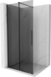 MEXEN/S - Velar Sprchová zástěna posuvná Walk-in 100 x 200, grafit 8 mm, grafit kartáčovaná (871-100-000-43-66)