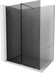 MEXEN/S - Velar Sprchová zástěna posuvná Walk-in 150 x 200, grafit 8 mm, grafit metal (871-150-000-43-95)
