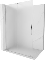 MEXEN/S - Velar Sprchová zástěna posuvná Walk-in 160 x 200, dekor 8 mm, chrom (871-160-000-33-01)