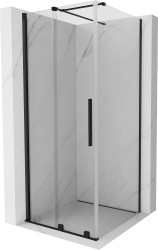 MEXEN/S - Velar sprchový kout 110 x 110, transparent, černá (871-110-110-01-70)
