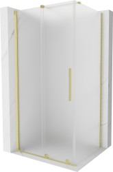 MEXEN/S - Velar sprchový kout, posuvné dveře 110 x 70, dekor, zlato kartáčovaná (871-110-070-31-55)