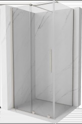 MEXEN/S - Velar sprchový kout, posuvné dveře 110 x 75, transparent, nikl kartáčovaná (871-110-075-01-97)