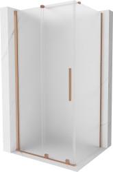 MEXEN/S - Velar sprchový kout, posuvné dveře 120 x 70, dekor, měď kartáčovaná (871-120-070-31-65)