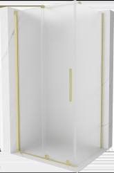 MEXEN/S - Velar sprchový kout, posuvné dveře 120 x 70, dekor, zlato kartáčovaná (871-120-070-31-55)