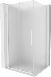 MEXEN/S - Velar sprchový kout, posuvné dveře 120 x 85, dekor, bílá (871-120-085-31-20)