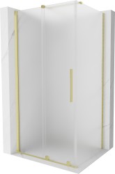 MEXEN/S - Velar sprchový kout, posuvné dveře 120 x 90, dekor, zlato kartáčovaná (871-120-090-31-55)