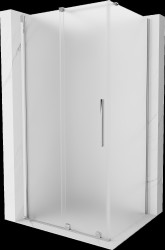 MEXEN/S - Velar sprchový kout, posuvné dveře 130 x 100, dekor, chrom (871-130-100-31-01)
