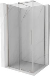 MEXEN/S - Velar sprchový kout, posuvné dveře 130 x 90, transparent, nikl kartáčovaná (871-130-090-01-97)