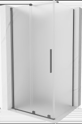 MEXEN/S - Velar sprchový kout, posuvné dveře 140 x 90, dekor, grafit metal (871-140-090-31-95)